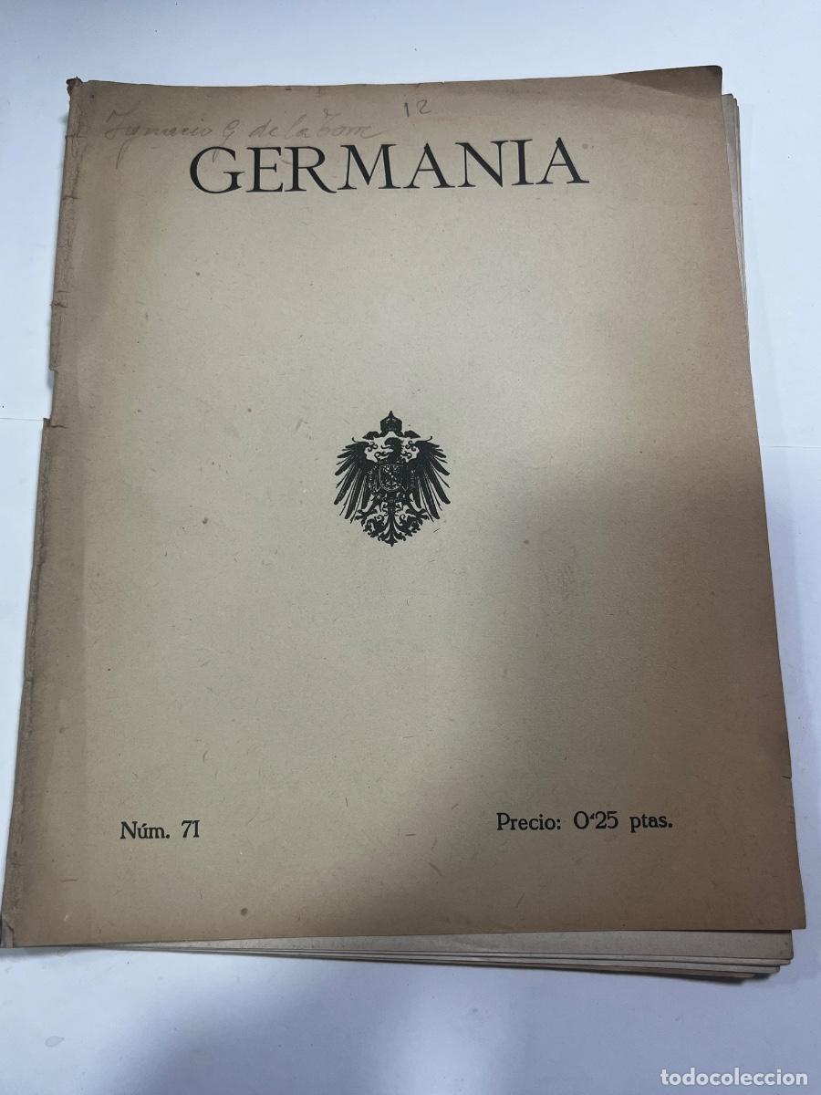 Coleccionismo de revistas y peri&oacute;dicos: GERMAN&Iacute;A. REVISTA DE CONFRATERNIDAD HISPANO-ALEMANA. N&deg; 71. BARCELONA 1918.