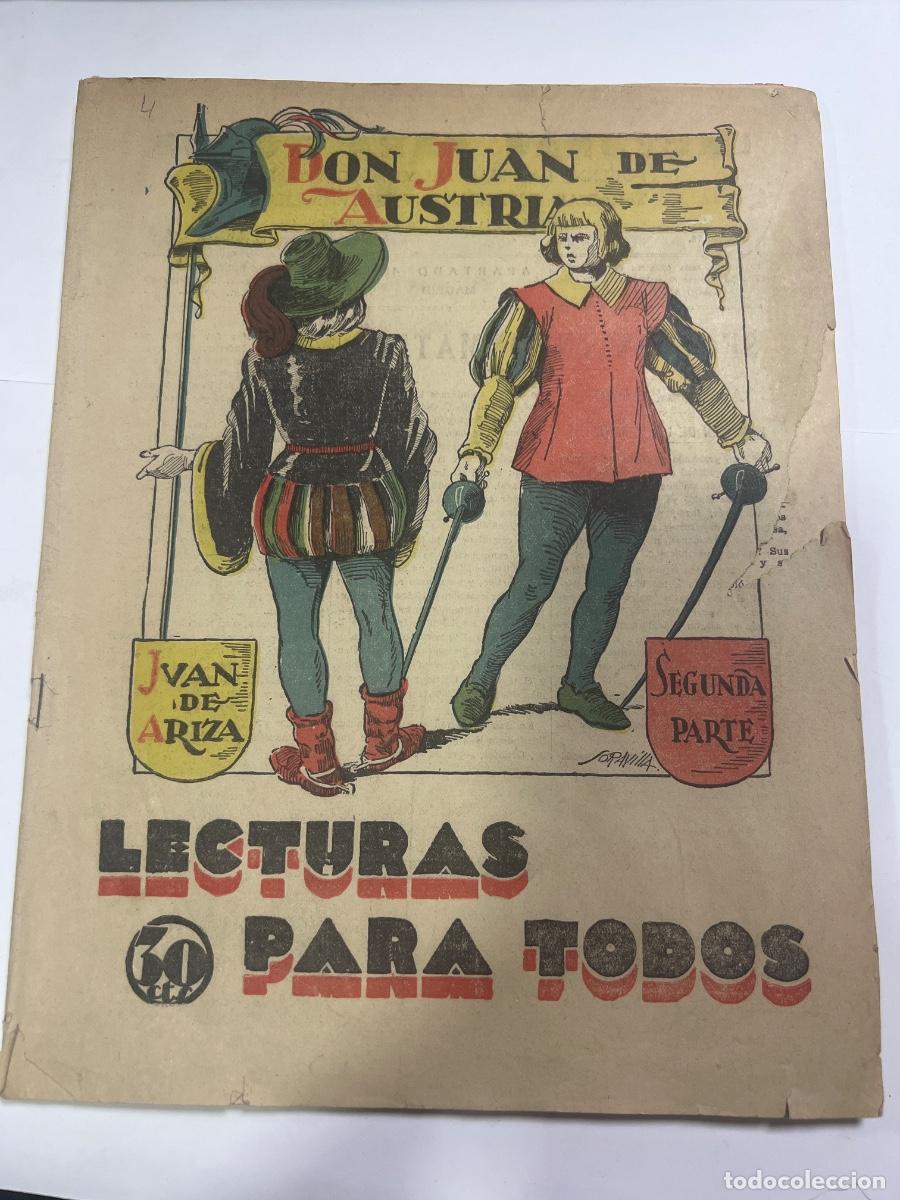 Collezionismo di Riviste e Giornali: DON JUAN DE AUSTRIA. POR JUAN DE ARIZA. SEGUNDA PARTE. LECTURAS PARA TODOS. SEPTIEMBRE 1933.