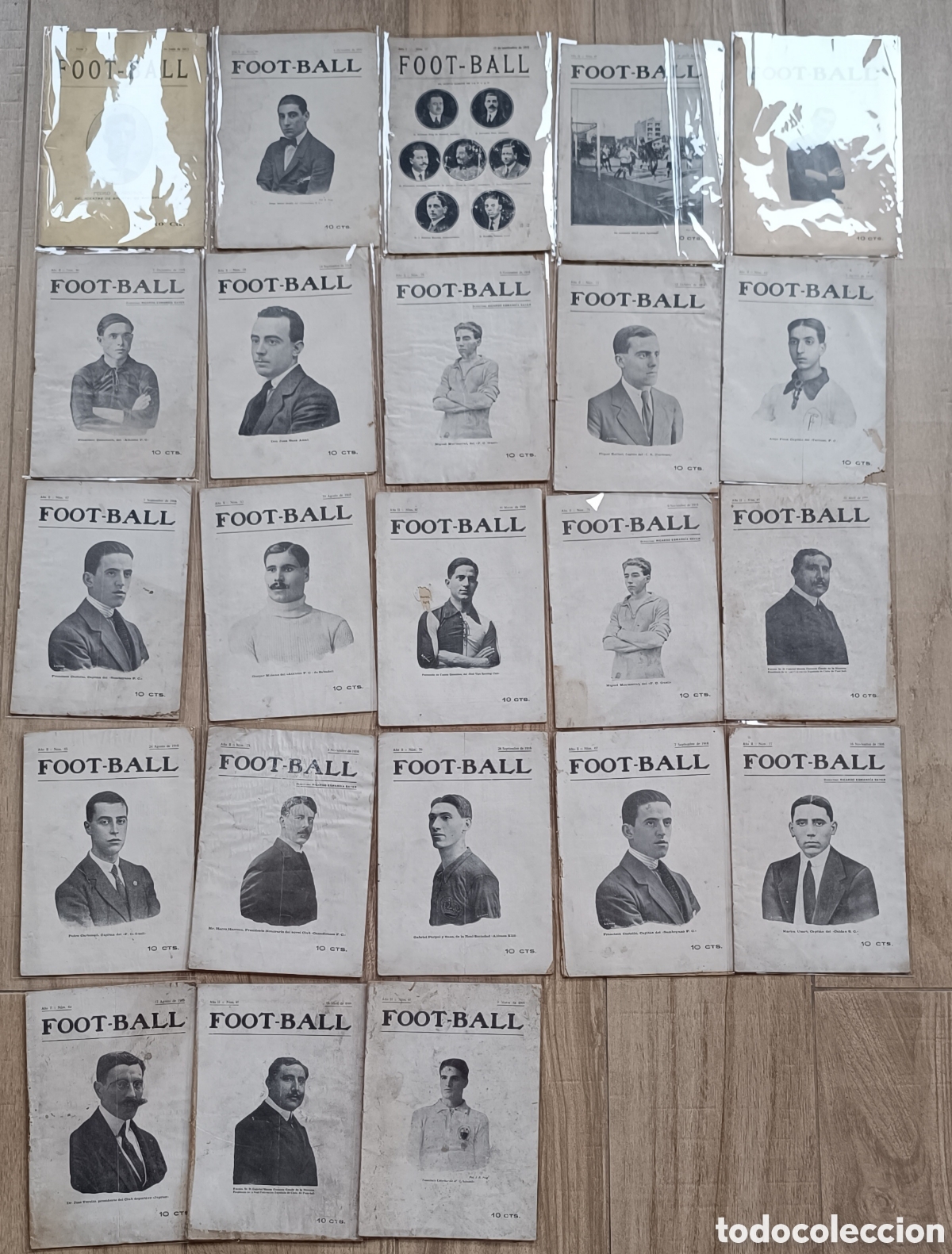 Coleccionismo de revistas y peri&oacute;dicos: 23 revistas FOOT-BALL