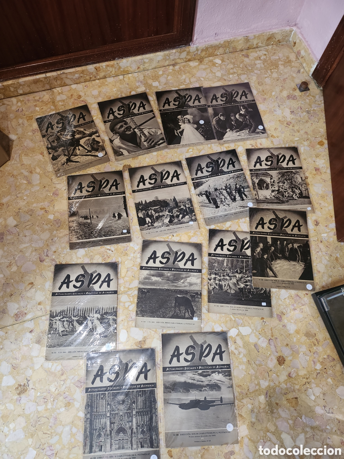 Coleccionismo de revistas y peri&oacute;dicos: 14 revistas Aspa segunda guerra mundial