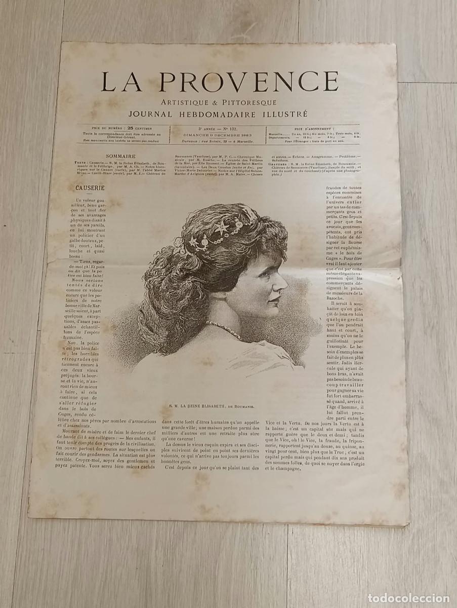 Coleccionismo de revistas y peri&oacute;dicos: La Provence. Artistique & Pittoresque. Journal Hebdomadaire Illustr&eacute;.