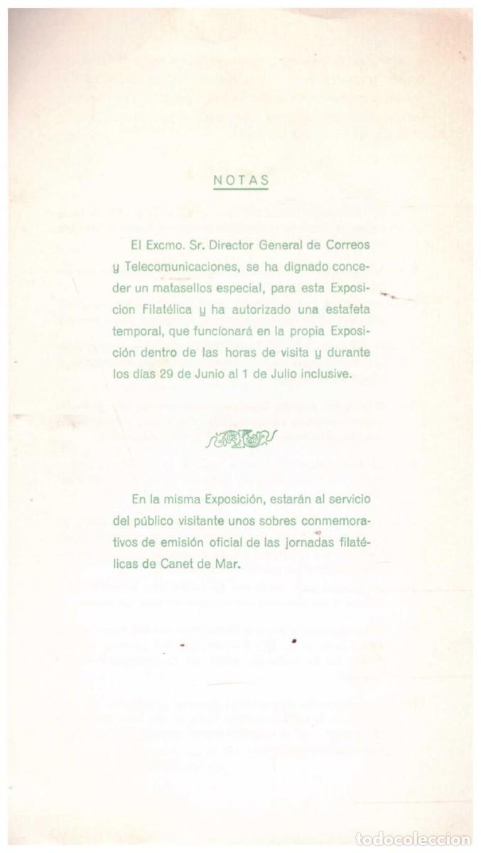 Coleccionismo de revistas y peri&oacute;dicos: FIESTA MAYOR DE CANET DE MAR - Foto 2