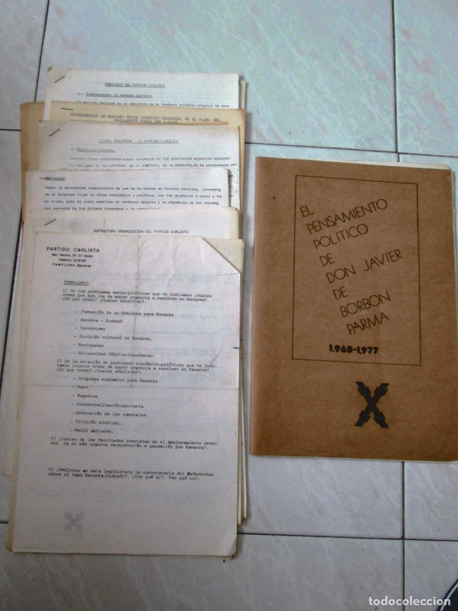 Coleccionismo de revistas y peri&oacute;dicos: PENSAMIENTO POLITICO DON JAVIER DE BORBON PARMA - 1968- 1977 PARTIDO CARLISTA -