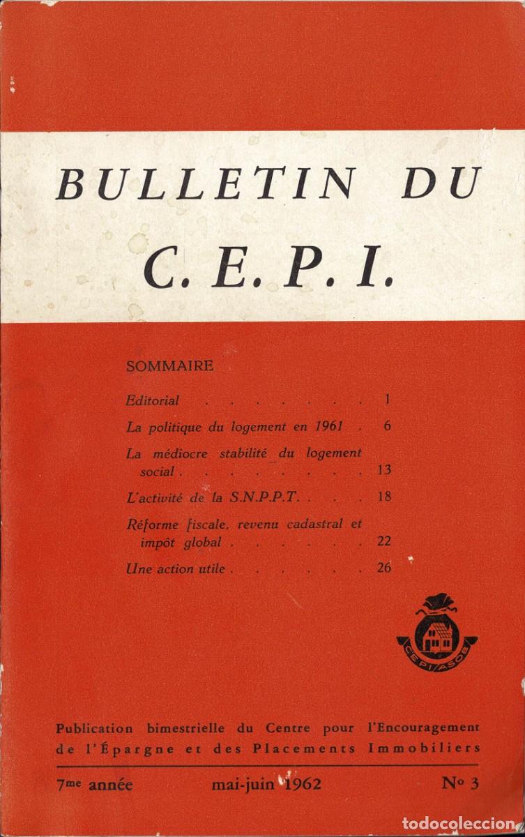 Coleccionismo de revistas y peri&oacute;dicos: Bulletin du C.E.P.I. N&ordm; 3. Mai-Juin 1962