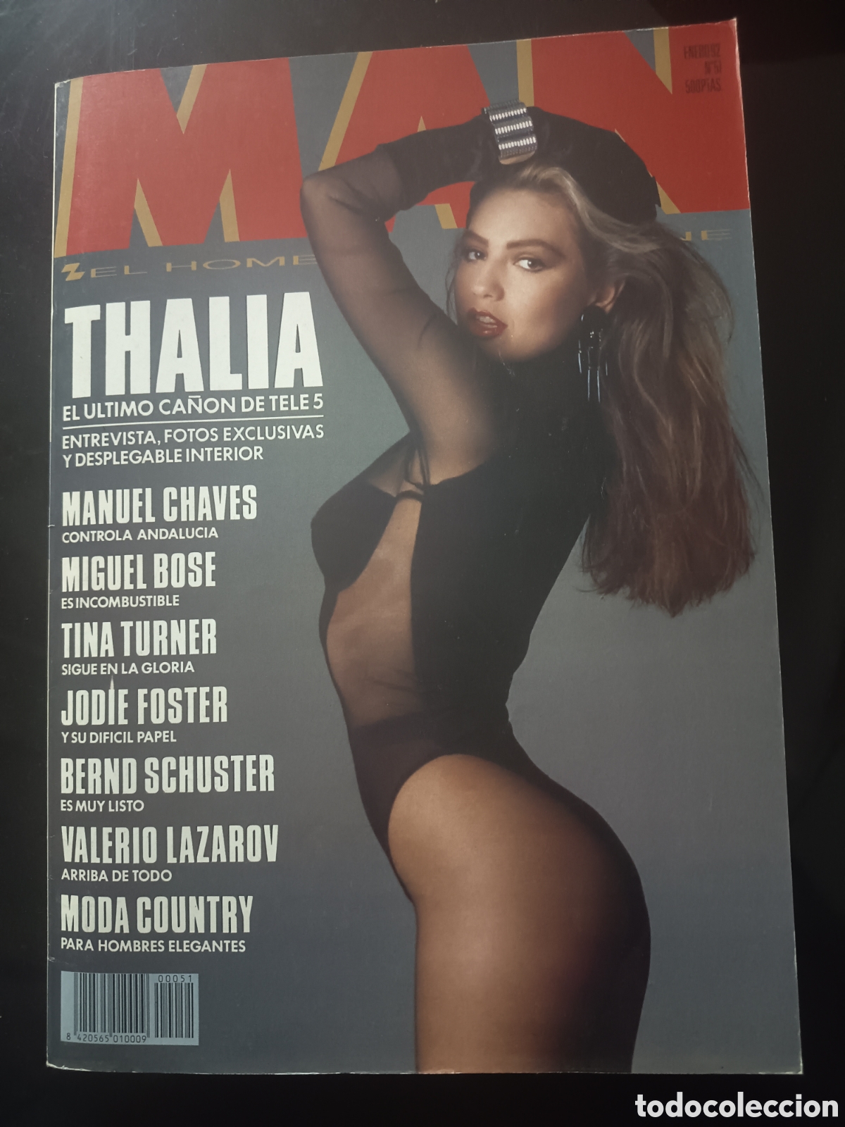 Coleccionismo de revistas y peri&oacute;dicos: Revista Man 51 Enero 92. THALIA
