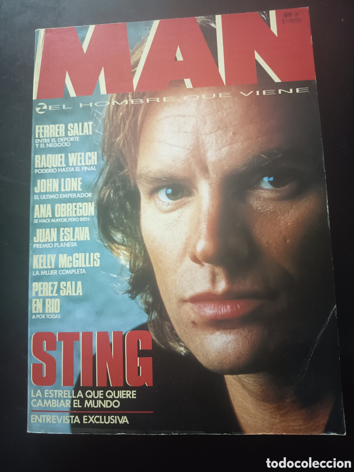 Coleccionismo de revistas y peri&oacute;dicos: Revista Man 7. Mayo 1988. Sting