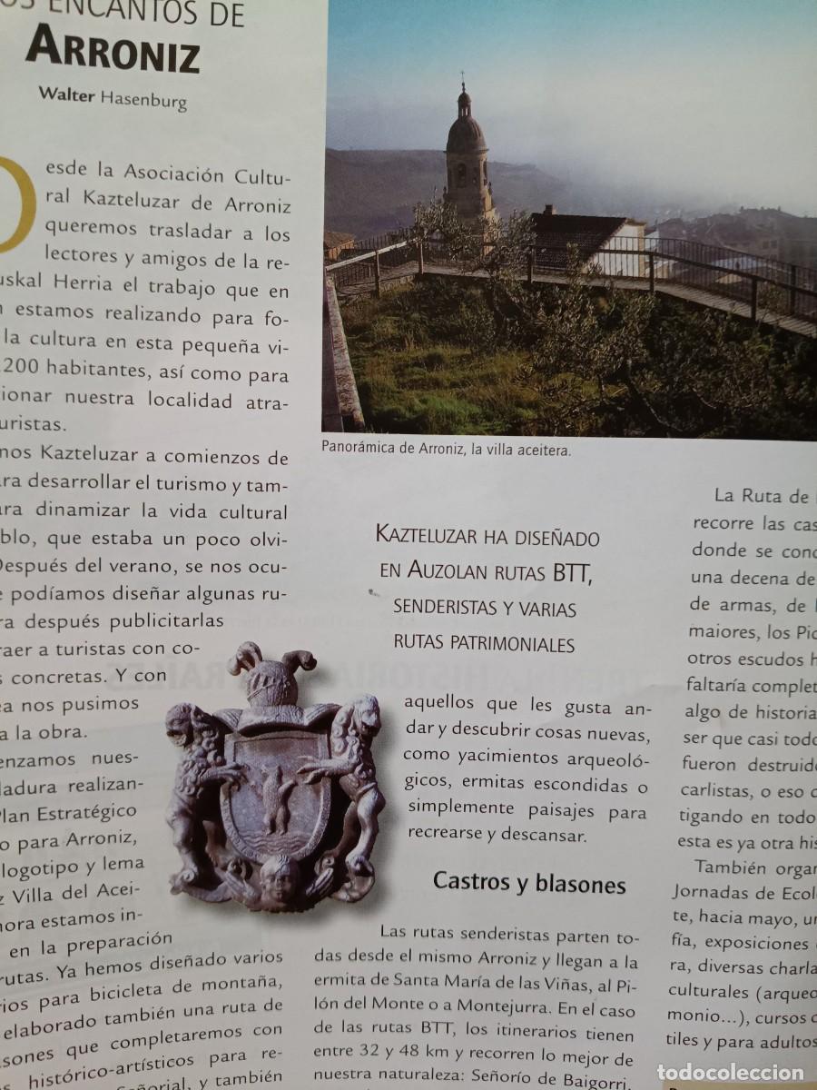 Coleccionismo de revistas y peri&oacute;dicos: LOS ENCANTOS DE ARRONIZ. ART&Iacute;CULO DE EUSKAL HERRIA, 2013