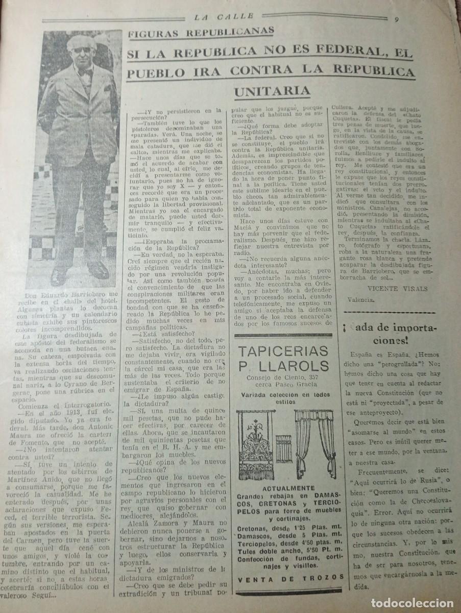 Coleccionismo de revistas y peri&oacute;dicos: REVISTA A&Ntilde;O 1931 MISS AVIACION CUATRO VIENTOS EDUARDO BARRIOBERO TORRECILLA EN CAMEROS