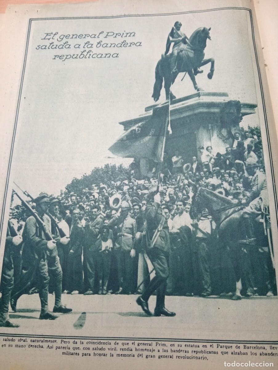Coleccionismo de revistas y peri&oacute;dicos: REVISTA A&Ntilde;O 1931 RAFAEL SANCHEZ GUERRA LEOPOLDO LUNA GENERAL PRIM SALUDA A LA BANDERA DE REPUBLICA