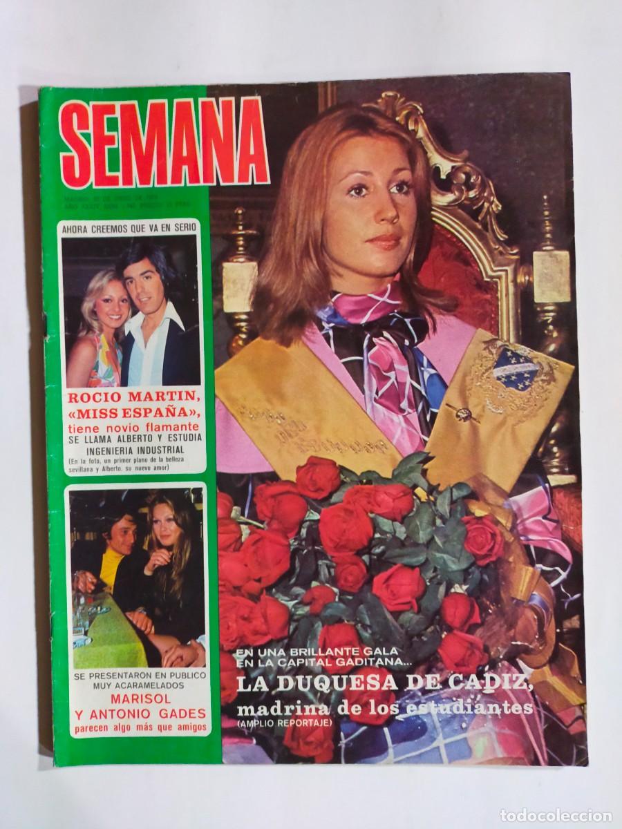 Collezionismo di Riviste e Giornali: REVISTA SEMANA N&ordm; 1740 - LA DUQUESA DE CADIZ - MARISOL - RAPHAEL - POSTER PAUL McCARNEY