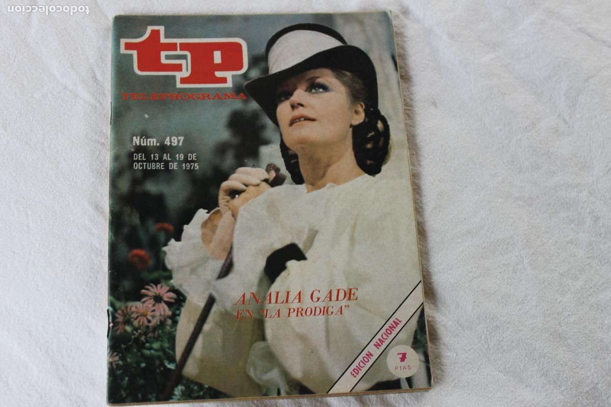 Coleccionismo de revistas y peri&oacute;dicos: TELEPROGRAMA N&ordm; 497 ANALIA GADE 1975