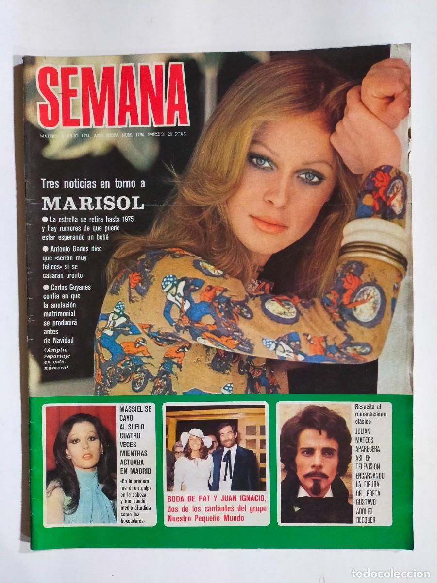 Collezionismo di Riviste e Giornali: REVISTA SEMANA N&ordm; 1794 - MARISOL - MASSIEL - DAVID DE ROTHSCHILD Y OLIMPIA - POSTER RICK NELSON