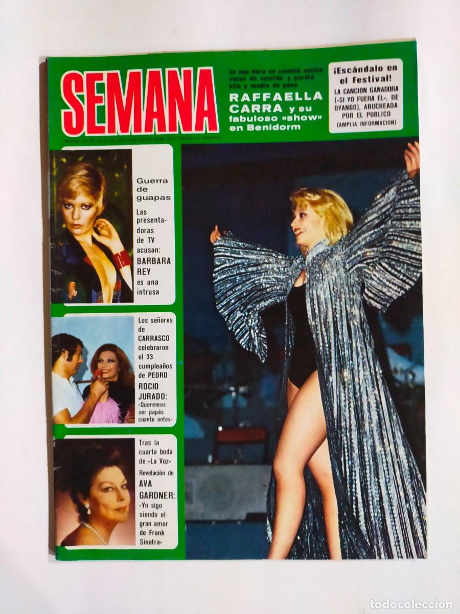 Collectionnisme de Revues et Journaux: REVISTA SEMANA N&ordm; 1901 - RAFFAELLA CARRA - BARBARA REY - ROCIO - AVA GARDNER - POSTER MICHAEL LANDON