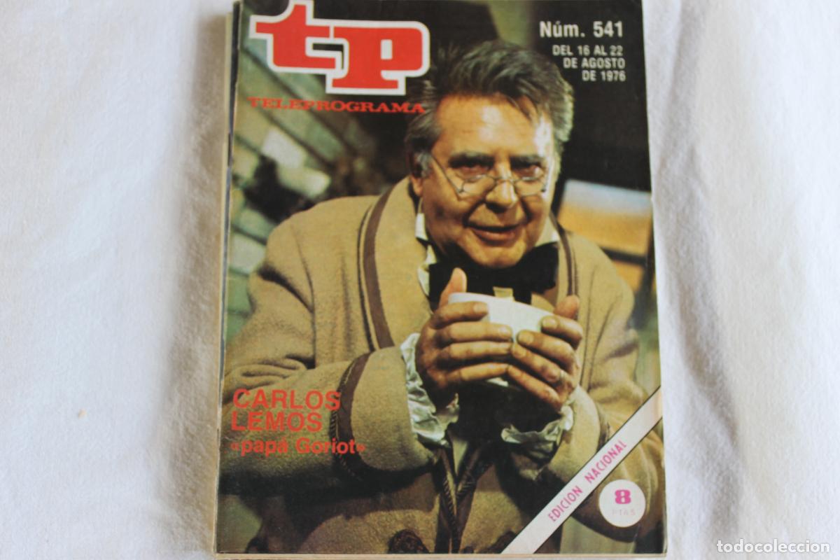 Coleccionismo de revistas y peri&oacute;dicos: TELEPROGRAMA N&ordm; 541 CARLOS LEMOS