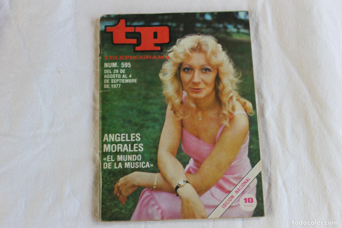Coleccionismo de revistas y peri&oacute;dicos: TELEPROGRAMA N&ordm; 595 ANGELES MORALES 1977