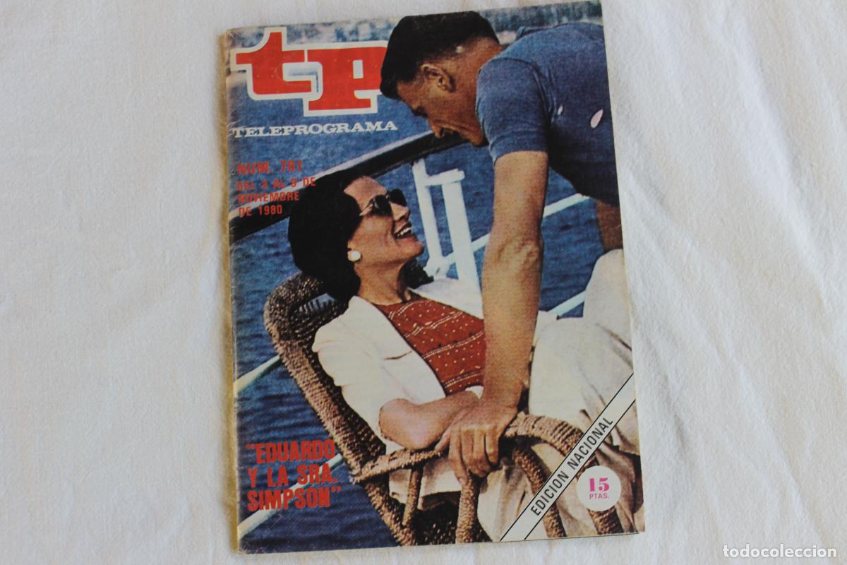 Coleccionismo de revistas y peri&oacute;dicos: TELEPROGRAMA N&ordm; 761 EDUARDO Y LA SE&Ntilde;ORA SIMPSOM 1980
