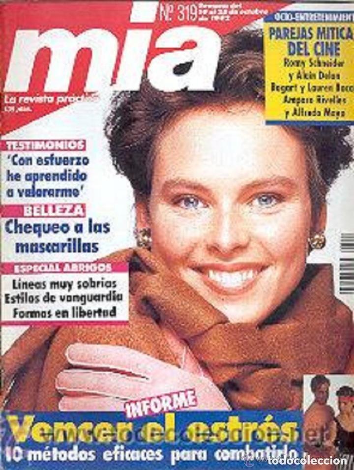 Coleccionismo de revistas y peri&oacute;dicos: mia n 319 -23-29 noviembre 1992-vence el estr&eacute;s-10 m&eacute;todos eficaces-chequeo mascarillas-parejas cine