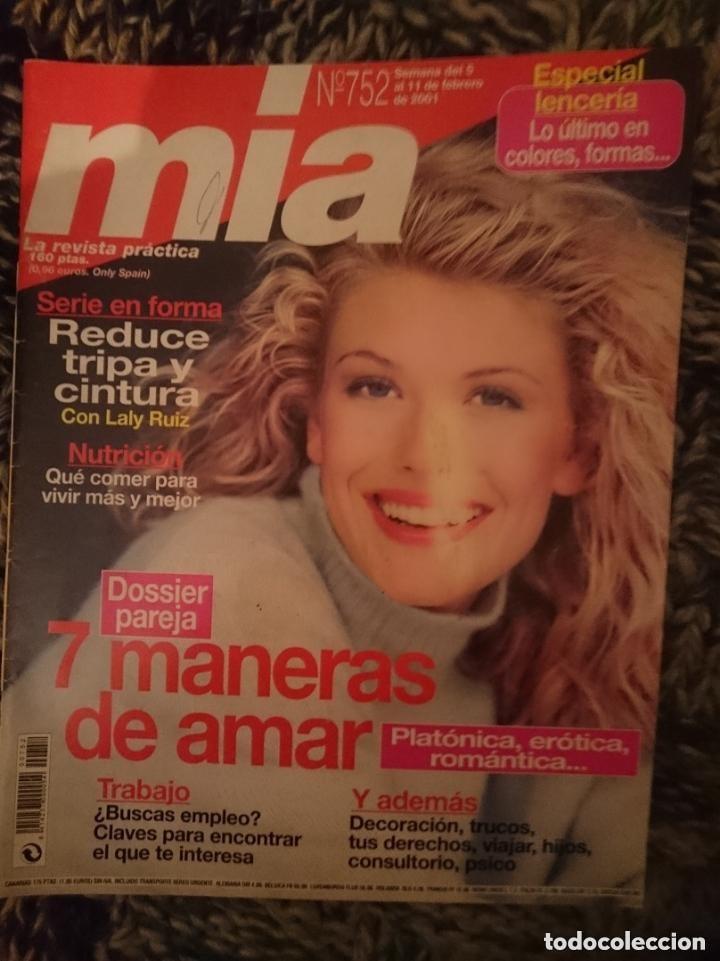 Coleccionismo de revistas y peri&oacute;dicos: mia n 752 -9-15 enero 2001-7 maneras de amar-especial lencer&iacute;a-reduce tripa y cintura-plat&oacute;nica er&oacute;t