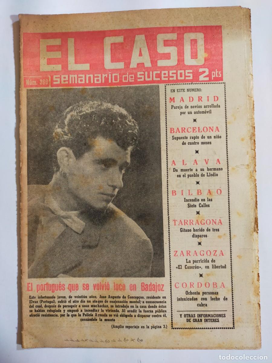 Collezionismo di Riviste e Giornali: PERIODICO &rdquo;EL CASO&rdquo; SEMANARIO DE SUCESOS N&ordm; 360 - A&Ntilde;O 1959