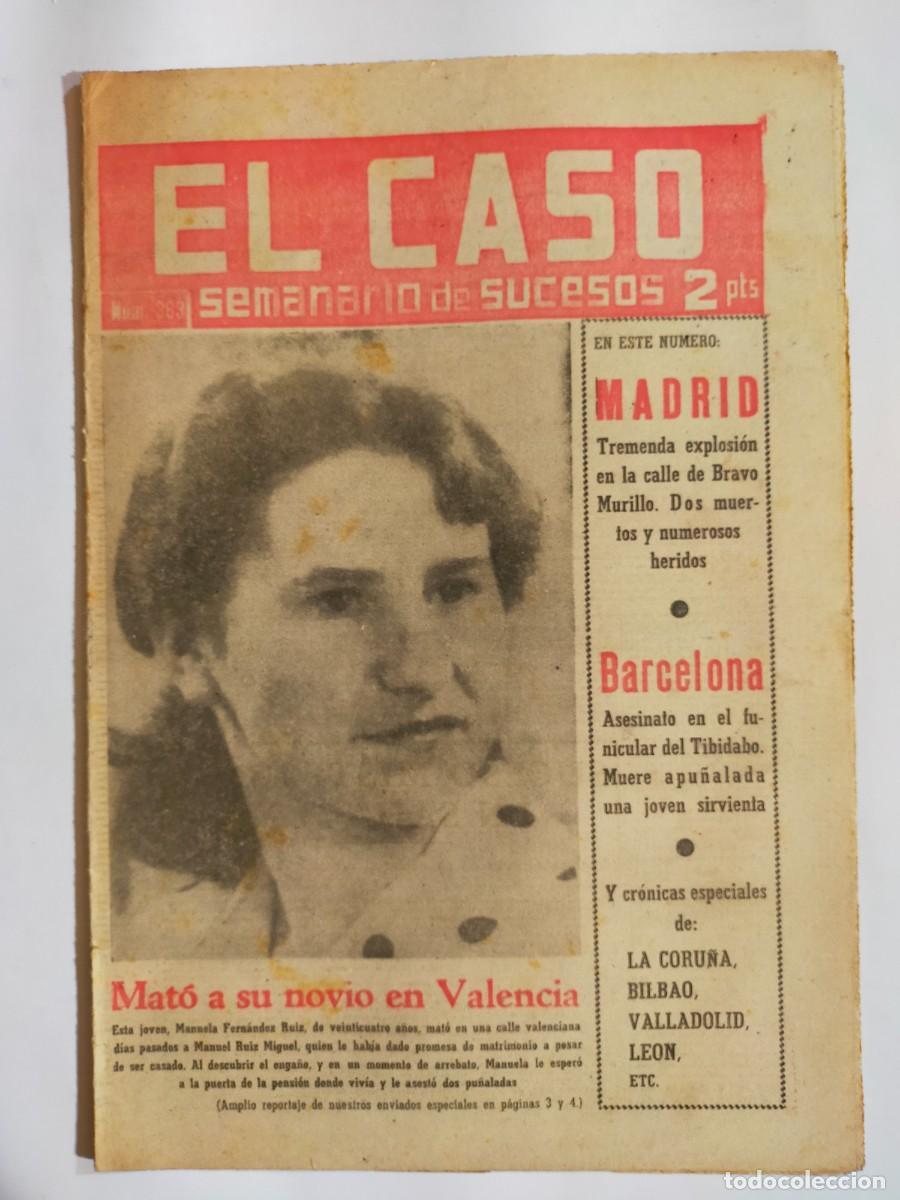 Colecionismo de Revistas e Jornais: PERIODICO &rdquo;EL CASO&rdquo; SEMANARIO DE SUCESOS N&ordm; 363 - A&Ntilde;O 1959