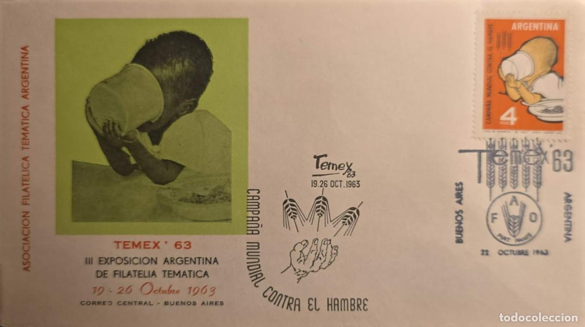 Coleccionismo de revistas y peri&oacute;dicos: TS) 1963 ARGENTINA, TEMEX '63,FREEDOM FROM HUNGER CAMPAIGN OF THE FOOD AND AGRICULTURE ORGANIZATION