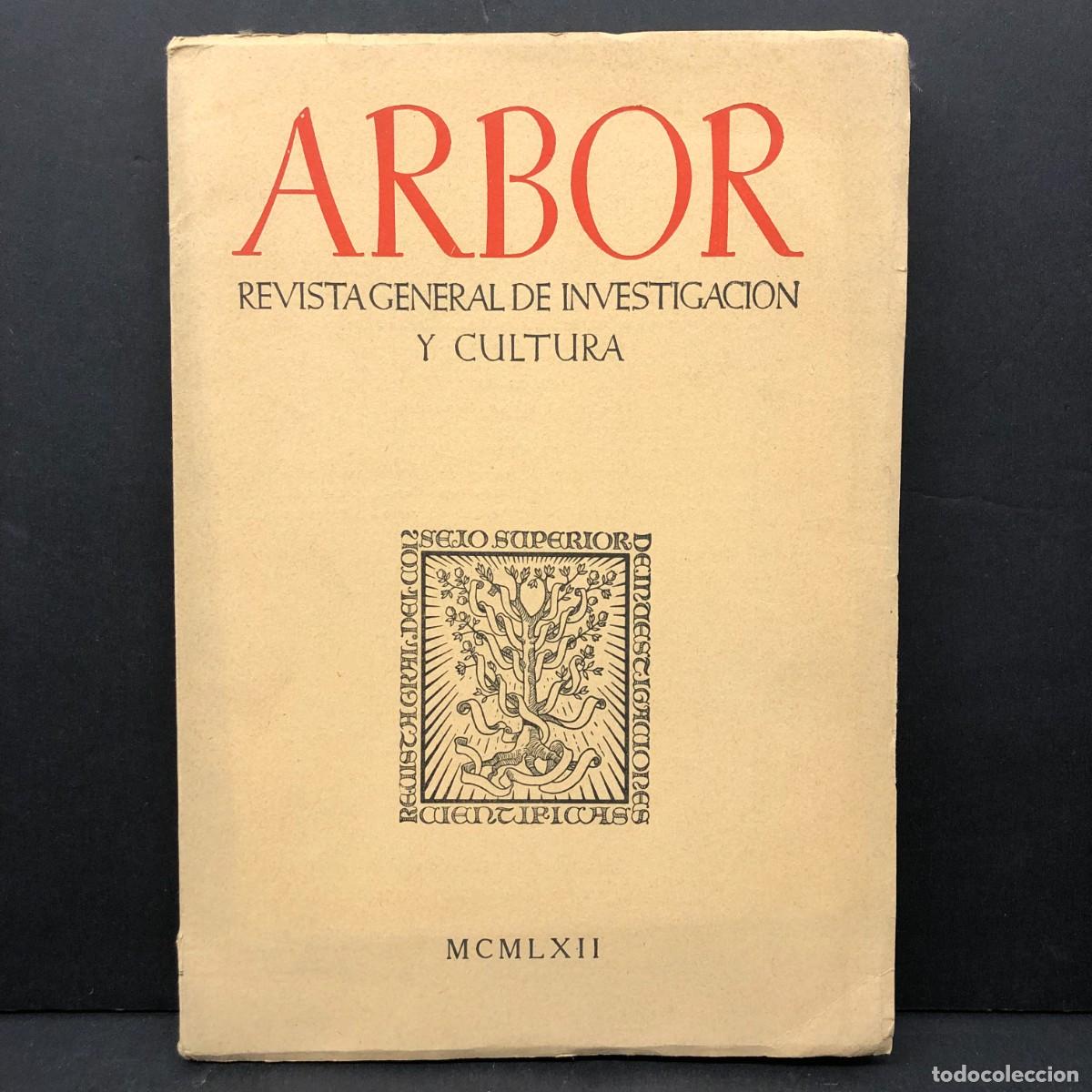 Coleccionismo de revistas y peri&oacute;dicos: ARBOR - REVISTA GENERAL DE INVESTIGACI&Oacute;N Y CULTURA - 1962 / 84
