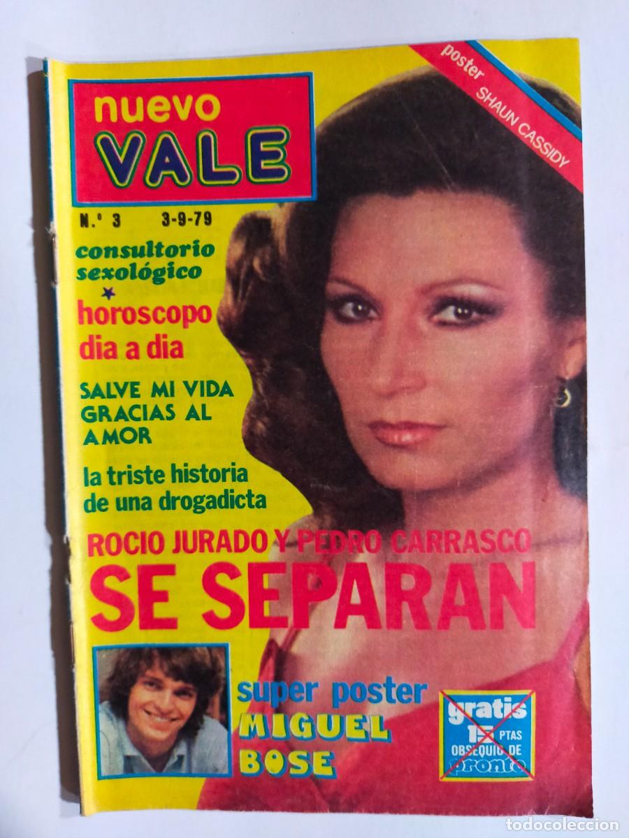 Collectionnisme de Revues et Journaux: REVISTA NUEVO VALE N&ordm; 3 - (27-08-1979) - ROCIO JURADO Y PEDRO - POSTER MIGUEL BOSE - SHAUN CASSIDY