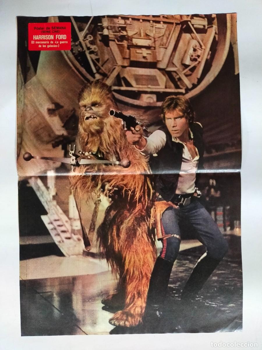 Coleccionismo de revistas y peri&oacute;dicos: CHEWBACCA Y HARRISON FORD - POSTER DE LA REVISTA SEMANA - LA GUERRA DE LAS GALAXIAS - STAR WARS