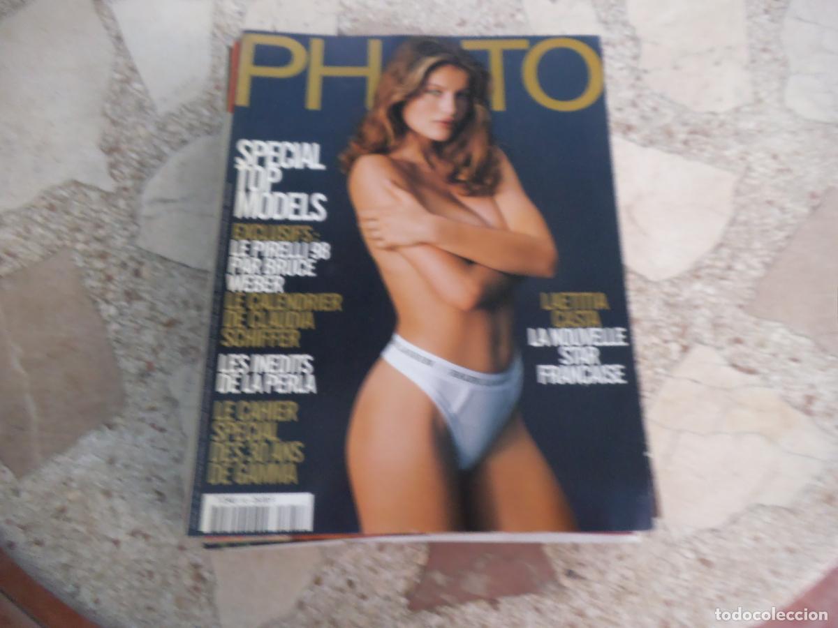 Coleccionismo de revistas y peri&oacute;dicos: photo francesa n&ordm; 345, special top models, laetitia casta, calendrie pirelli 98,