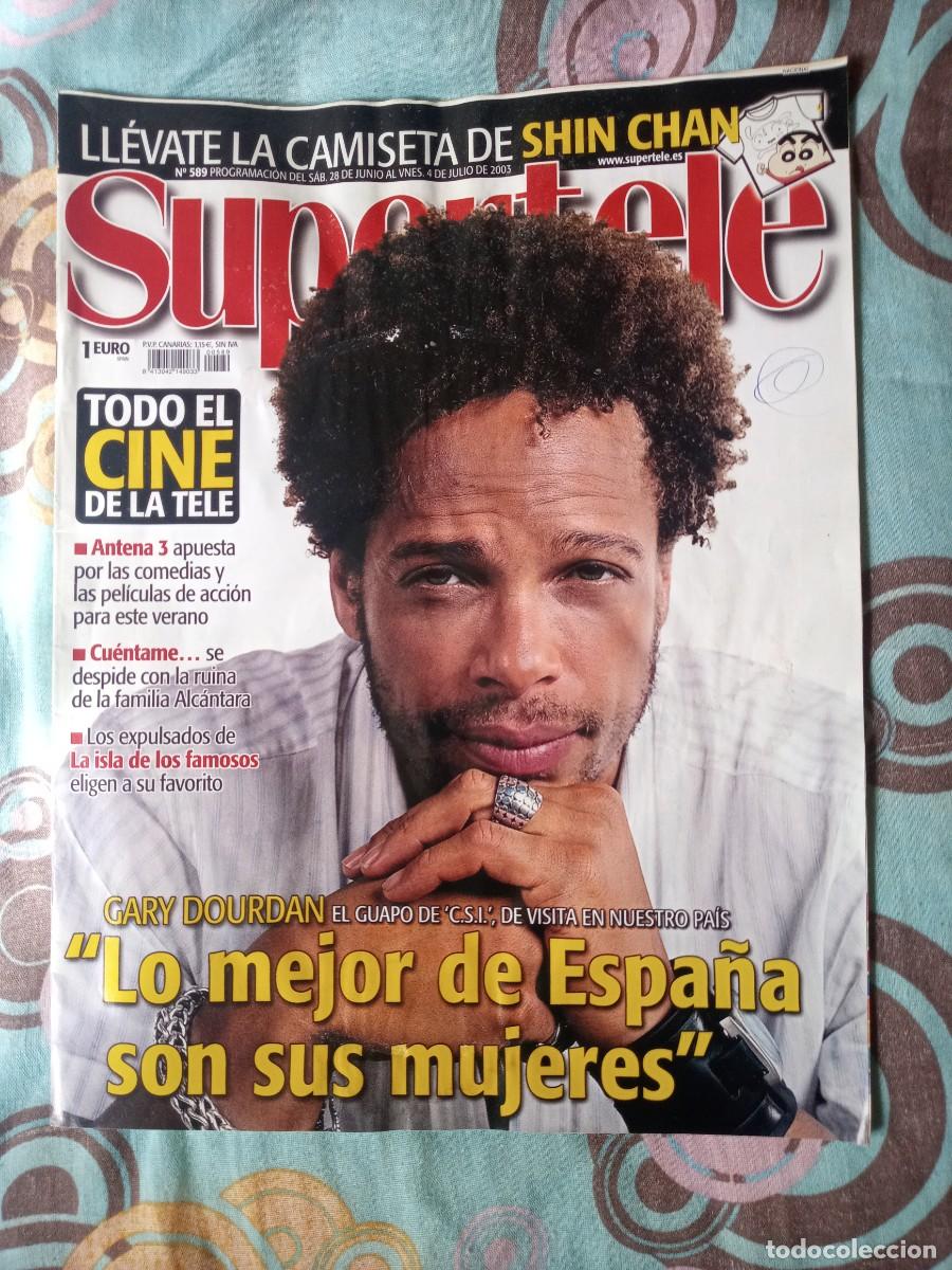 Coleccionismo de revistas y peri&oacute;dicos: Revista Supertele n&ordm;589. Pen&eacute;lope Cruz y Tom Cruise en interior. Con car&aacute;tulas VHS. A&ntilde;o 2003