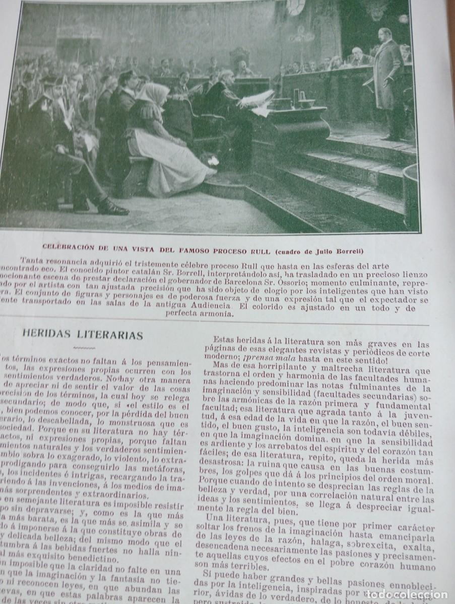 Coleccionismo de revistas y peri&oacute;dicos: REVISTA A&Ntilde;O 1909 LLUIS LLAUDER DALMASES RULL JULIO BORRELL ENRIC SAGNIER LLIMONA RODRIGUEZ CODOLA