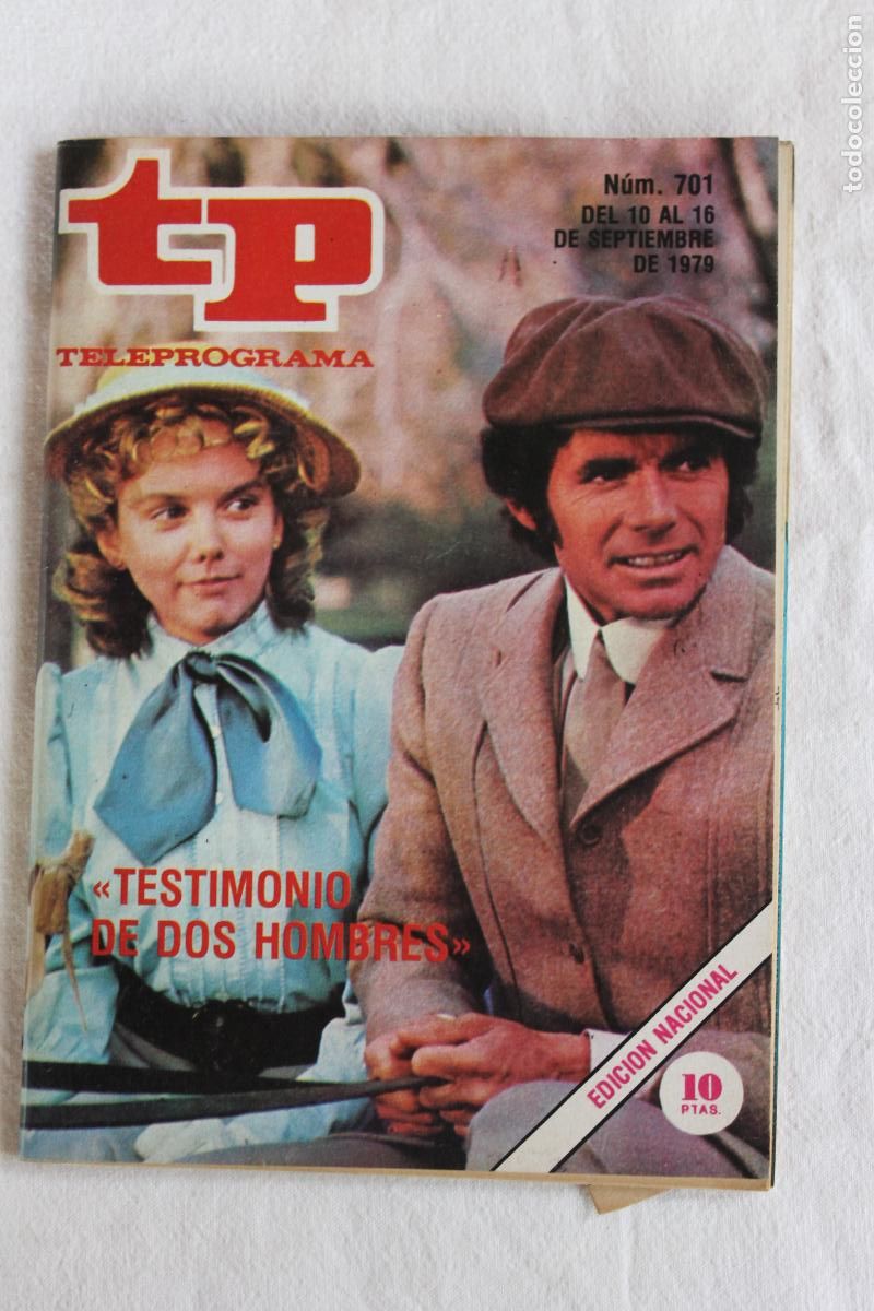 Coleccionismo de revistas y peri&oacute;dicos: TELEPROGRAMA N&ordm; TESTIMONIO DE DOS HOMBRES 1979
