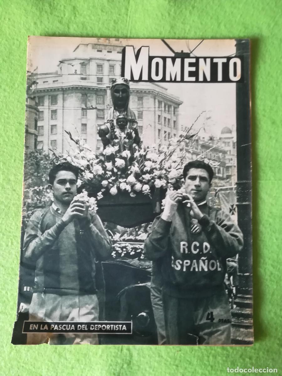 Coleccionismo de revistas y peri&oacute;dicos: Revista antigua Momento en la pascua del deportista 1953 numero 113