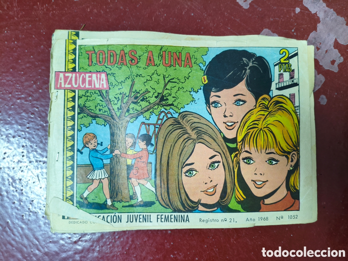 Coleccionismo de revistas y peri&oacute;dicos: Tebeos azucena antiguos 1968