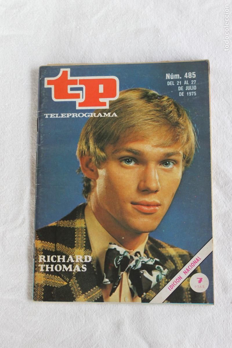 Coleccionismo de revistas y peri&oacute;dicos: TELEPROGRAMA N&ordm; 485 RICHARD THOMAS 1975