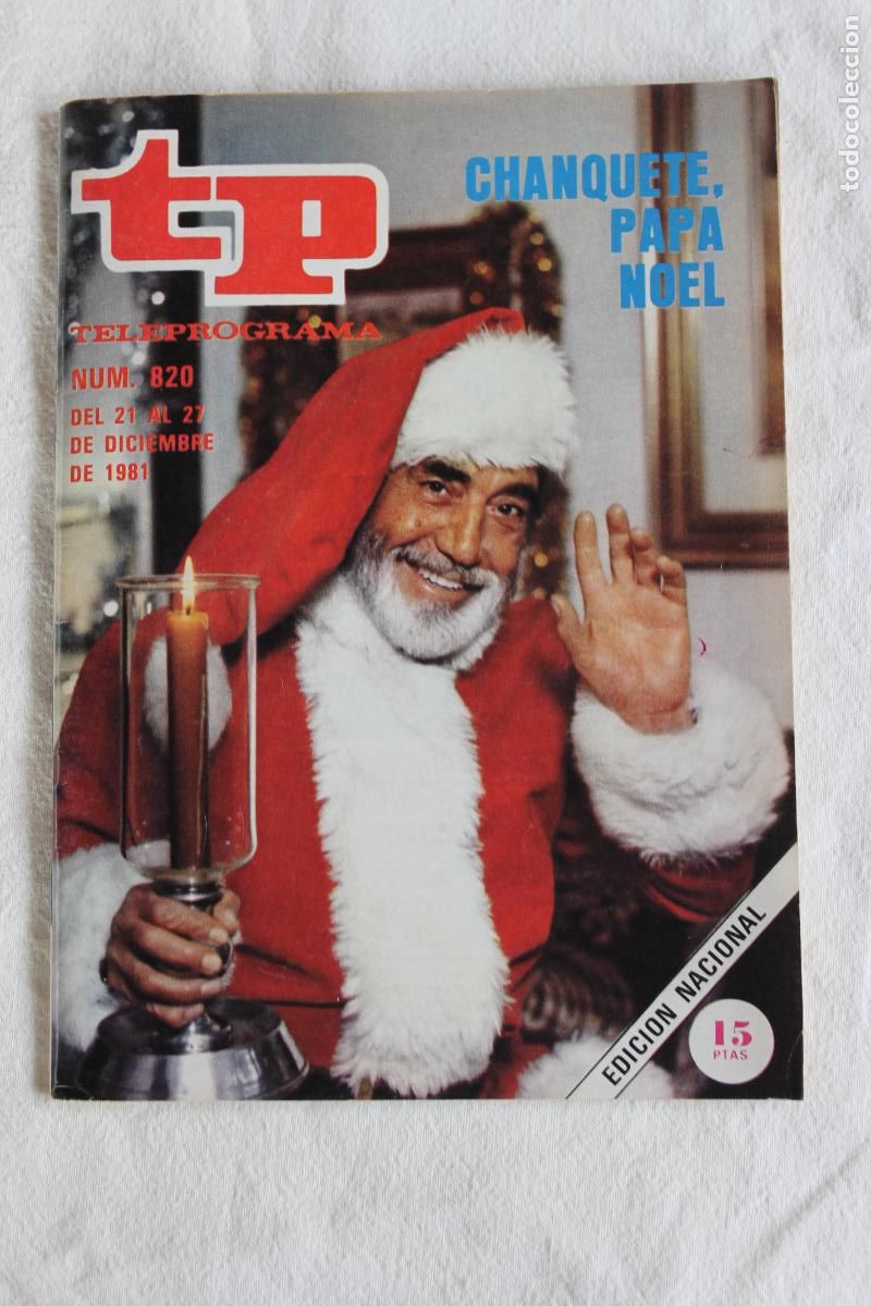 Coleccionismo de revistas y peri&oacute;dicos: TELEPROGRAMA N&ordm; 820 CHANQUETE PAPA NOEL 1981
