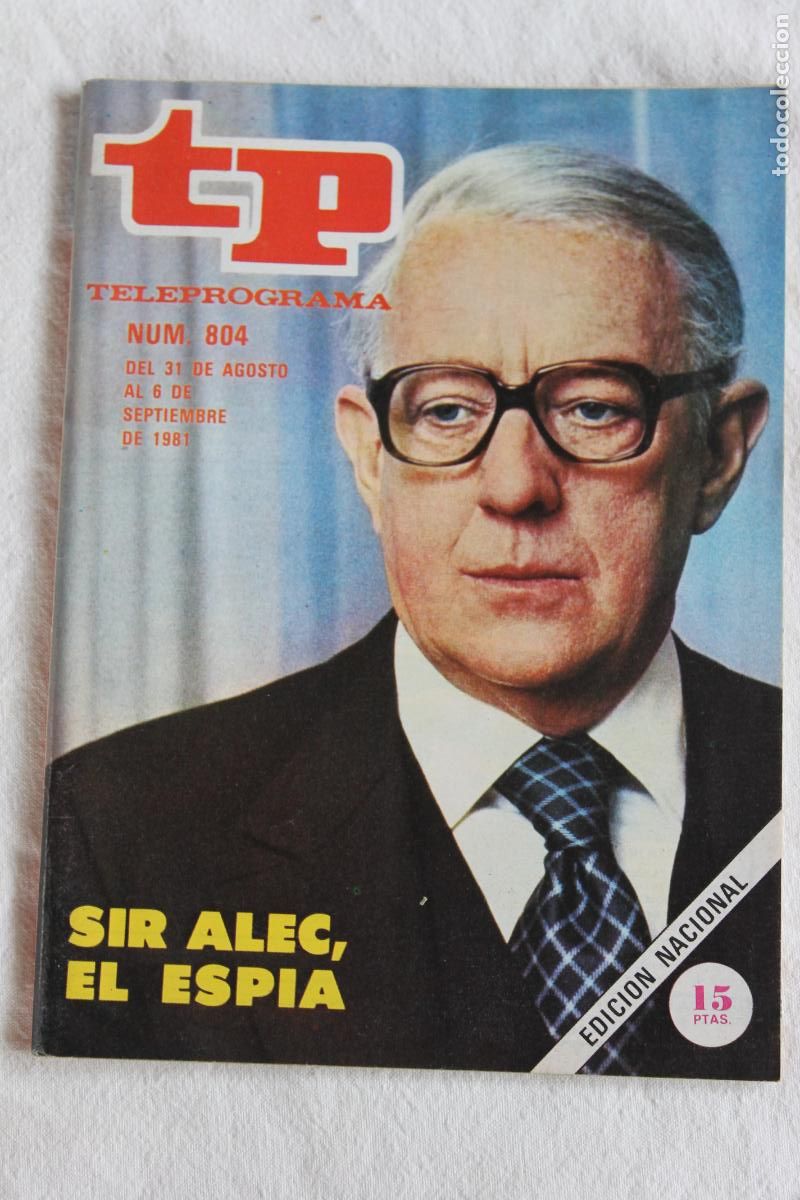 Coleccionismo de revistas y peri&oacute;dicos: TELEPROGRAMA N&ordm; 804 SIR ALEC, EL ESPIA 1981