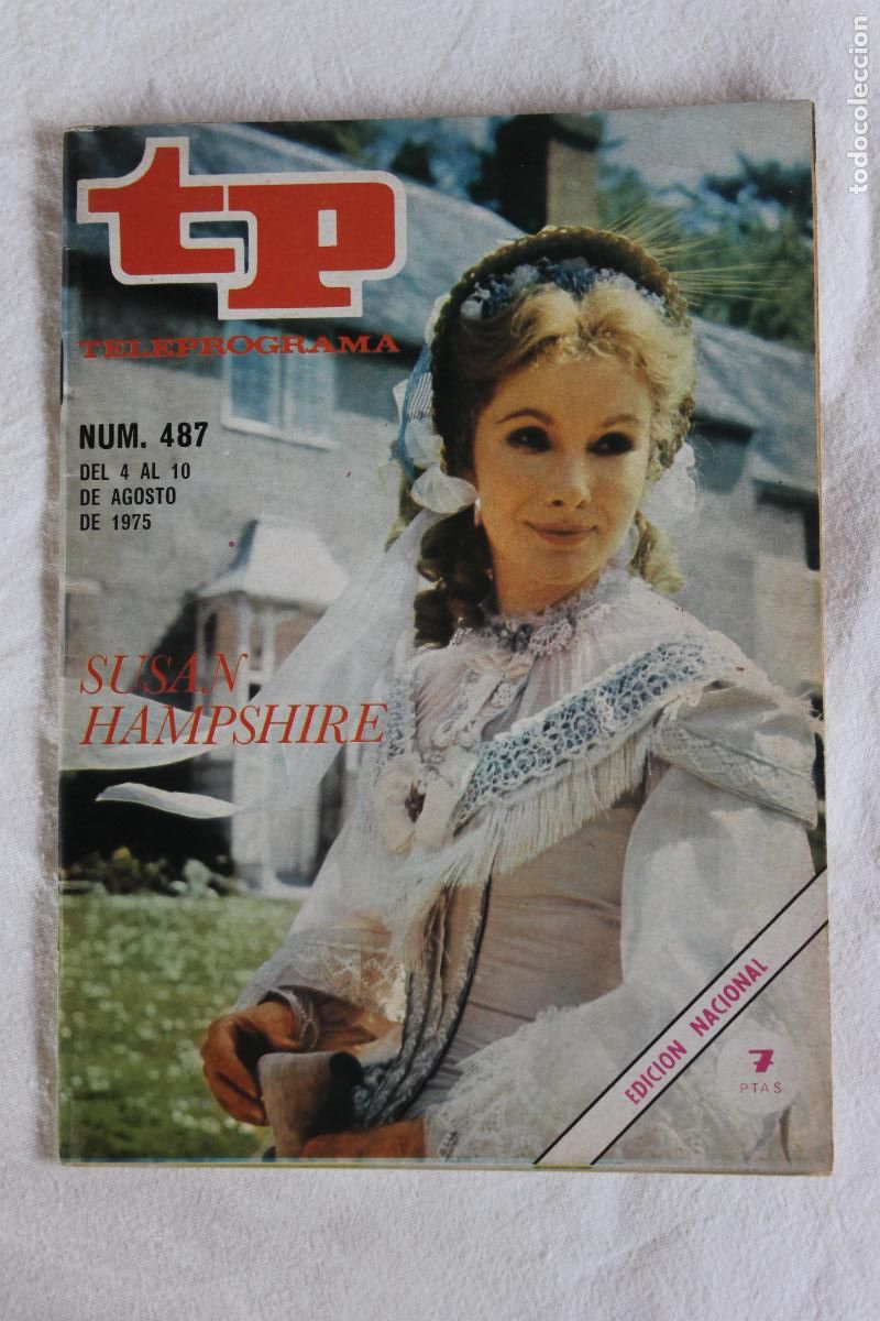 Coleccionismo de revistas y peri&oacute;dicos: TELEPROGRAMA N&ordm; 487 SUSAN HAMPSHIRE 1975