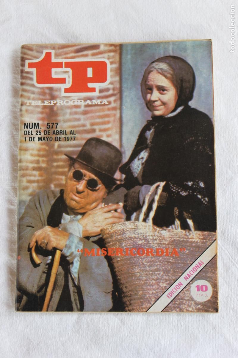 Coleccionismo de revistas y peri&oacute;dicos: TELEPROGRAMA N&ordm; 577 MISERICORDIA 1977
