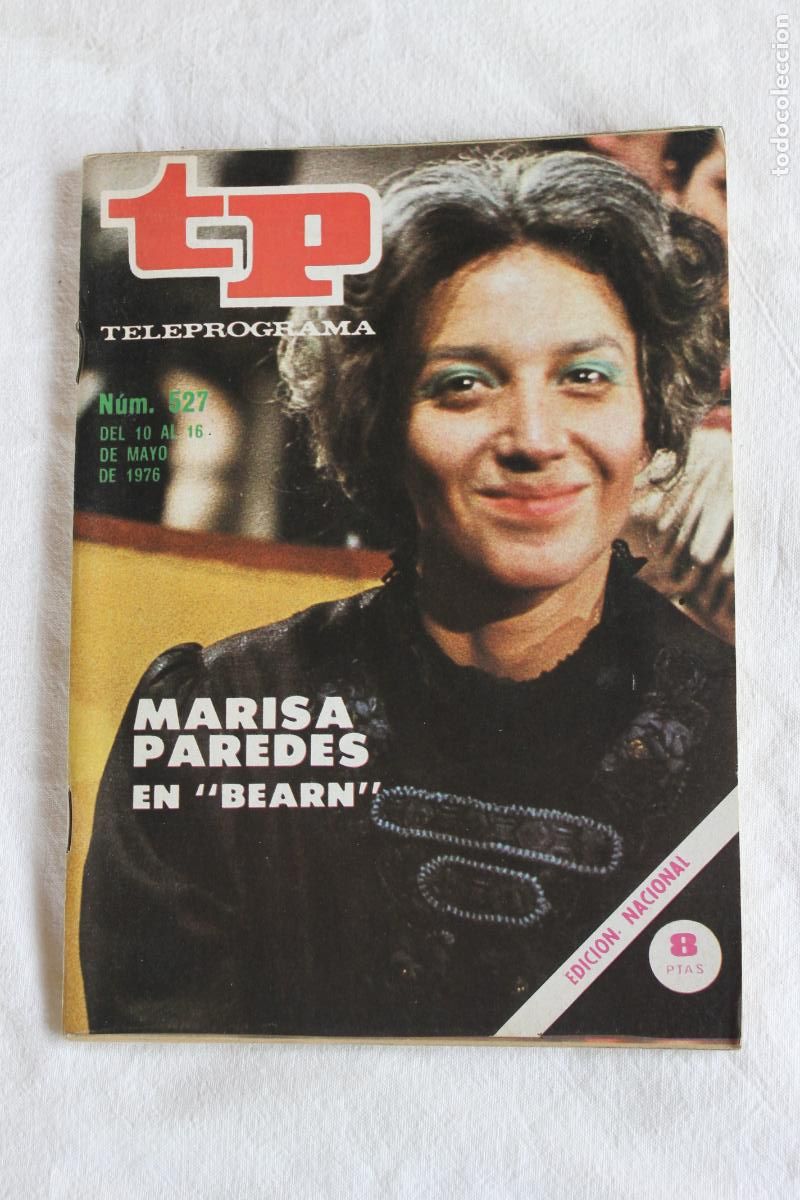 Coleccionismo de revistas y peri&oacute;dicos: TELEPROGRAMA N&ordm; 527 MARISA PAREDES EN BEARN 1976