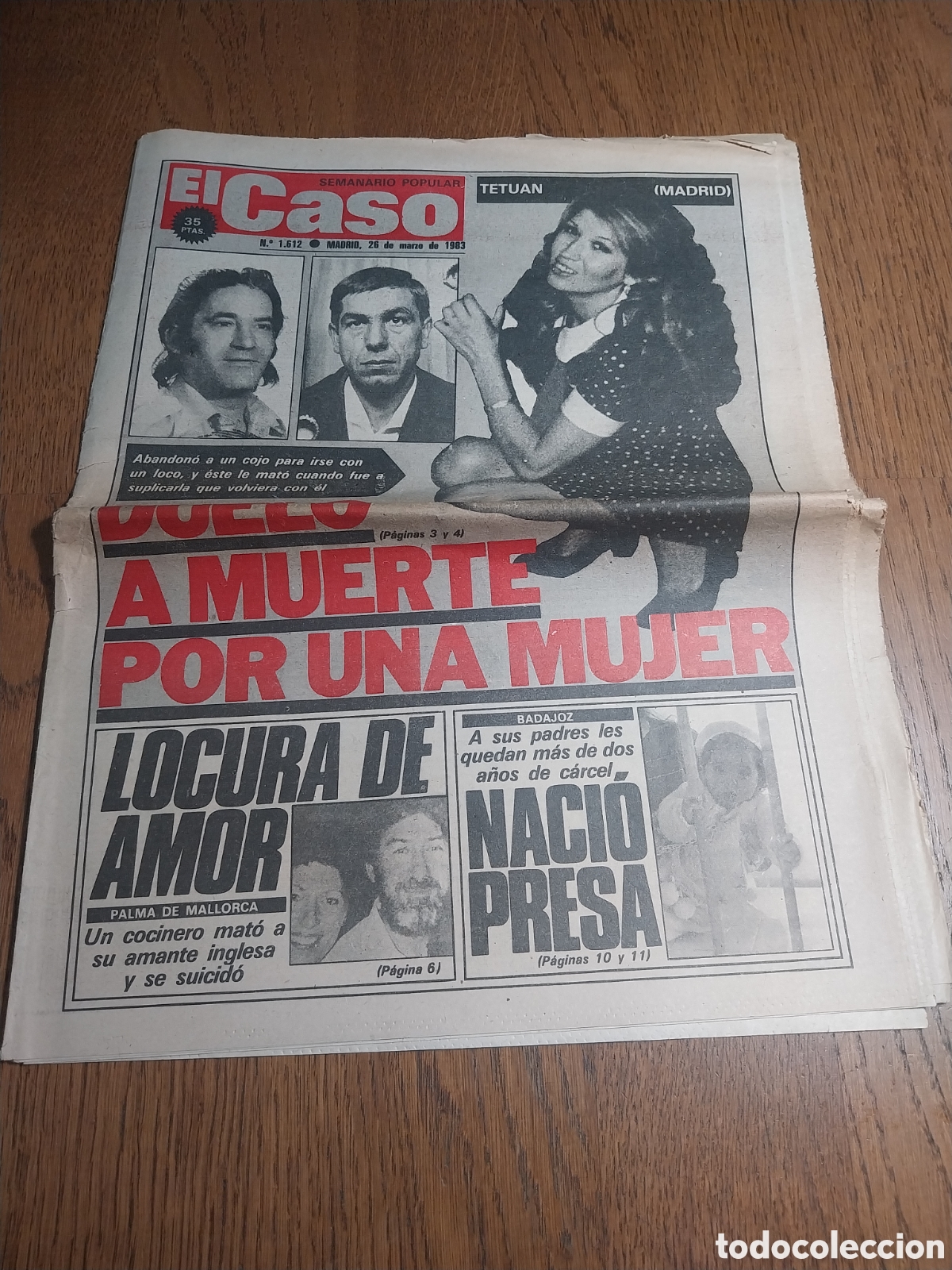 Coleccionismo de revistas y peri&oacute;dicos: EL CASO 1983 FAMILIA ENTRE REJAS BADAJOZ. EL LADRON FEROZ ZAMORA. CURANDERA DE BENISA ALICANTE