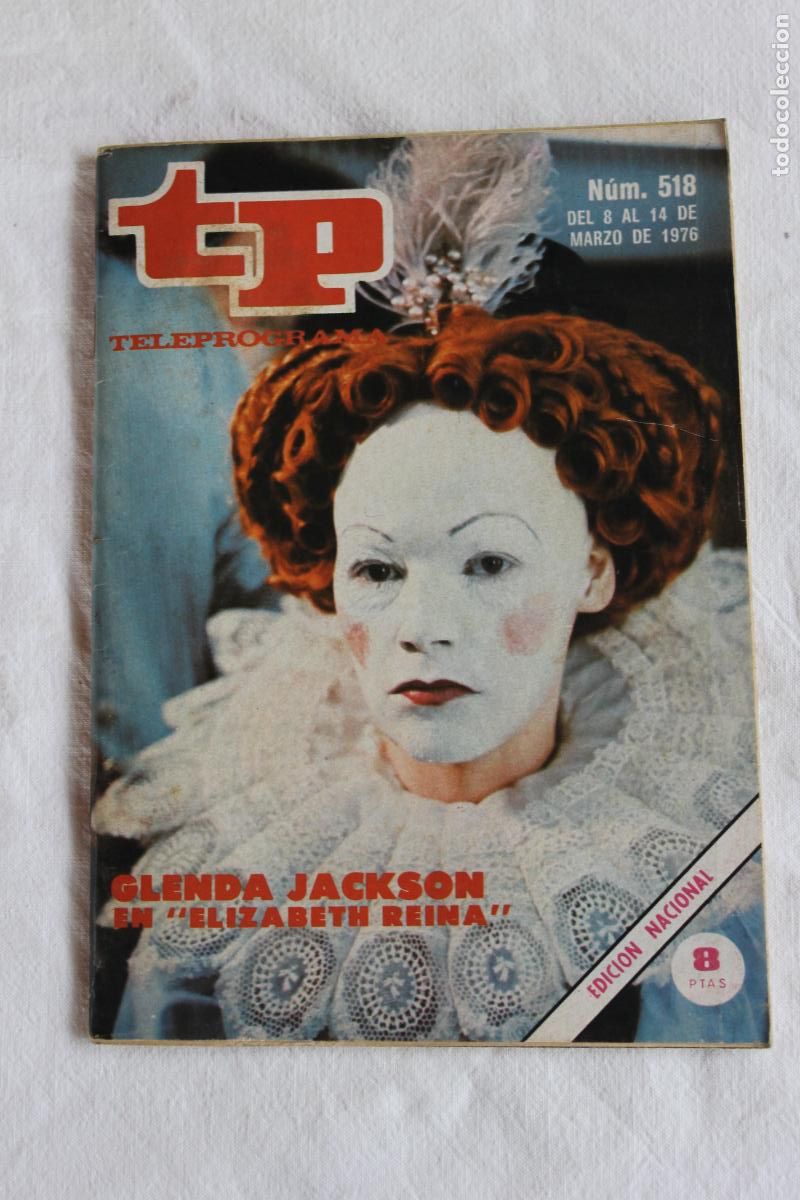 Coleccionismo de revistas y peri&oacute;dicos: TELEPROGRAMA N&ordm; 518 GLENDA JACKSON 1976