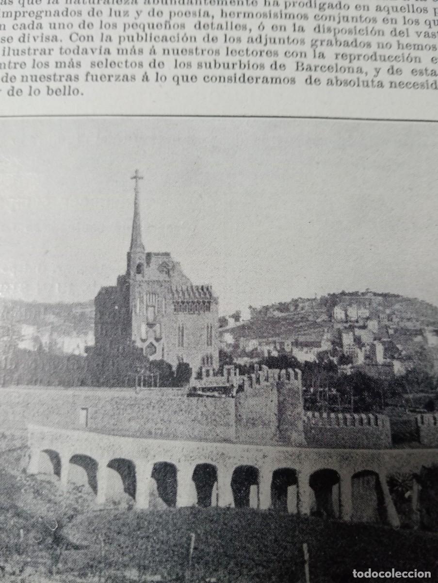 Coleccionismo de revistas y peri&oacute;dicos: REVISTA A&Ntilde;O 1909 CARDENAL SANCHA ZOCODOVER SARRIA SANT GERVASI TORRE BELLESGUARD ANTONI GAUDI