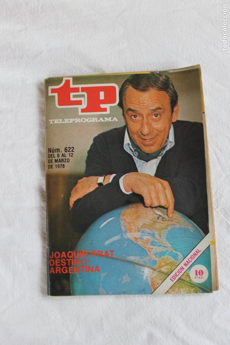 Coleccionismo de revistas y peri&oacute;dicos: TELEPROGRAMA N&ordm; 622 JOAQUIN PRAT 1978