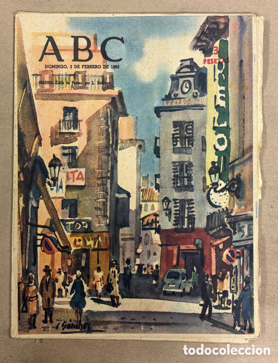 Coleccionismo de revistas y peri&oacute;dicos: ABC (3 FEBRERO 1963) CALLE DE POSTAS MADRID POR L. S&Aacute;NCHEZ, ENTREVISTA CONCHITA PIQUER