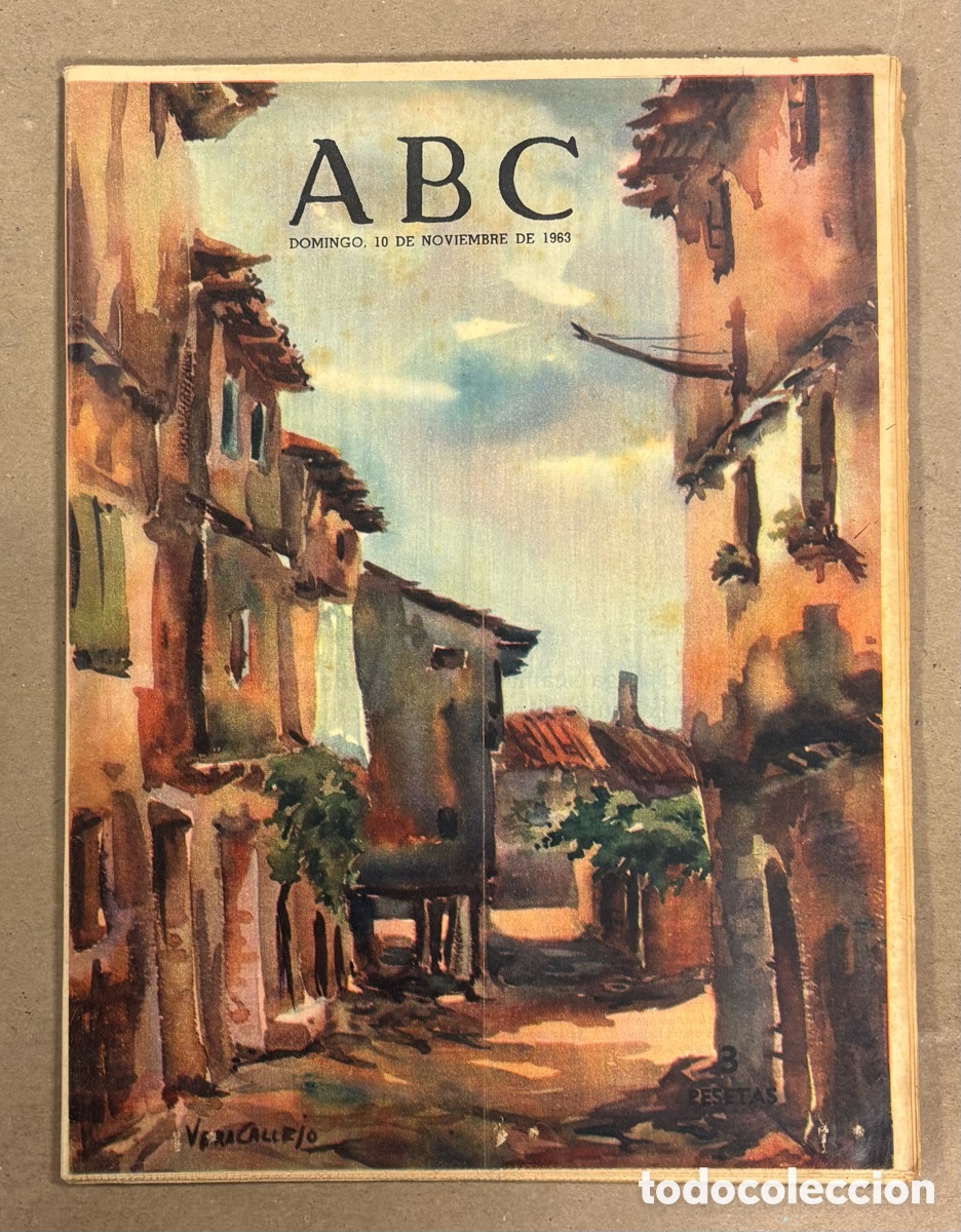 Coleccionismo de revistas y peri&oacute;dicos: ABC (10 NOVIEMBRE 1963) ENTREVISTA JOSE MAR&Iacute;A PEM&Aacute;N, ATHLETIC BILBAO - ATL&Eacute;TICO MADRID POR