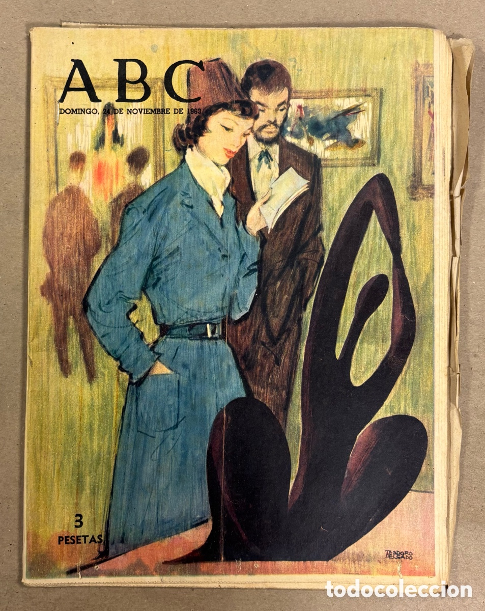 Coleccionismo de revistas y peri&oacute;dicos: ABC (24 NOVIEMBRE 1963) ASESINATO DE JOHN F. KENNEDY, EL ORO DE PER&Uacute;, TUILLO CARMINATI,&hellip;