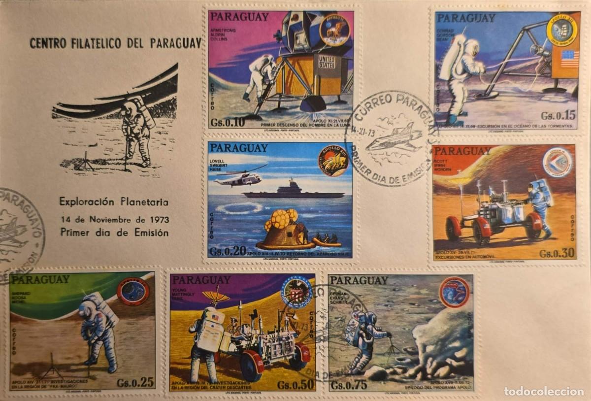 Coleccionismo de revistas y peri&oacute;dicos: TS) 1973 PARAGUAY, FDC,WITH SPACE EXPLORATION AND THE APOLLO PROGRAM,XF.