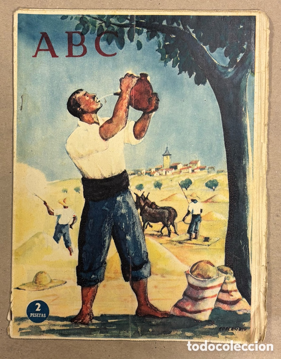 Coleccionismo de revistas y peri&oacute;dicos: ABC (28 JULIO 1956) R&Iacute;OS Y MONTES PROVINCIA PONTEVEDRA, TRUJILLO (C&Aacute;CERES), INAUGURACI&Oacute;N LAGO CASA C