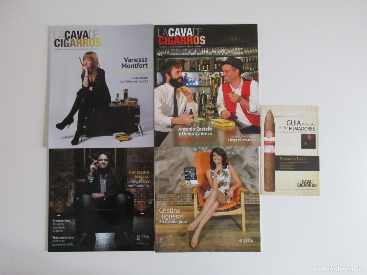 Collezionismo di Riviste e Giornali: LA CAVA DE LOS CIGARROS - LOTE 4 REVISTAS + GU&Iacute;A INICIAL PARA FUMADORES DE CIGARROS PUROS